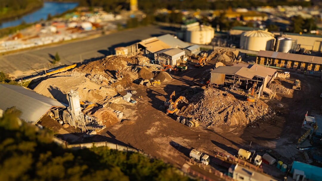 polluted industrial site